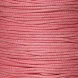 Шнур вощеный,  х/б, круглый, диаметр 1мм,  цвет розовый (1 метр)