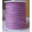Шнур вощеный,  х/б, круглый, диаметр 1мм,  цвет розово-сиреневый (1 метр)