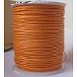 Шнур вощеный,  х/б, круглый, диаметр 1мм,  цвет светло-оранжевый (1 метр)