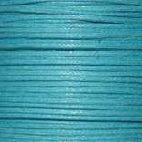 Шнур х/б вощеный, круглый, диаметр 1 мм., цвет голубой.