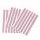 Уголки для фото пластиковые, цвет розовый в белый горошек  (1 лист - 102 шт), размер 1*1,5 см