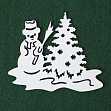 Чипборд "Снеговик и елка 1"
