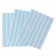 Уголки для фото пластиковые, цвет голубой в белый горошек  (1 лист - 102 шт), размер 1*1,5 см