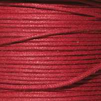 Шнур х/б вощеный, круглый, диаметр 1 мм., цвет малиновый
