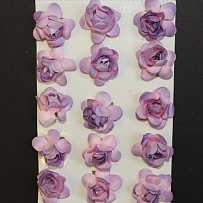 Набор розочек на клеевой основе, 2.5мм, цвет светлый фиолетовый, в упаковке 15шт