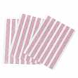 Уголки для фото пластиковые, цвет розовый в белый горошек  (1 лист - 102 шт), размер 1*1,5 см