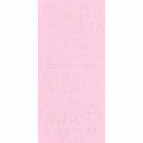 Контурные наклейки "Русский алфавит 1", лист 10x24,5 см, цвет розовый