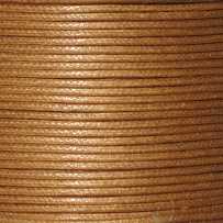 Шнур х/б вощеный, круглый, диаметр 1 мм., цвет песочный.