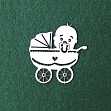 Чипборд "Малыш в коляске 1"