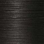 Шнур вощеный,  х/б, круглый, диаметр 1мм,  цвет  черный (1 метр)