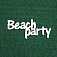 Чипборд надпись "Beach party"