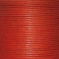Шнур х/б вощеный, круглый, диаметр 1 мм., цвет кирпичный красный